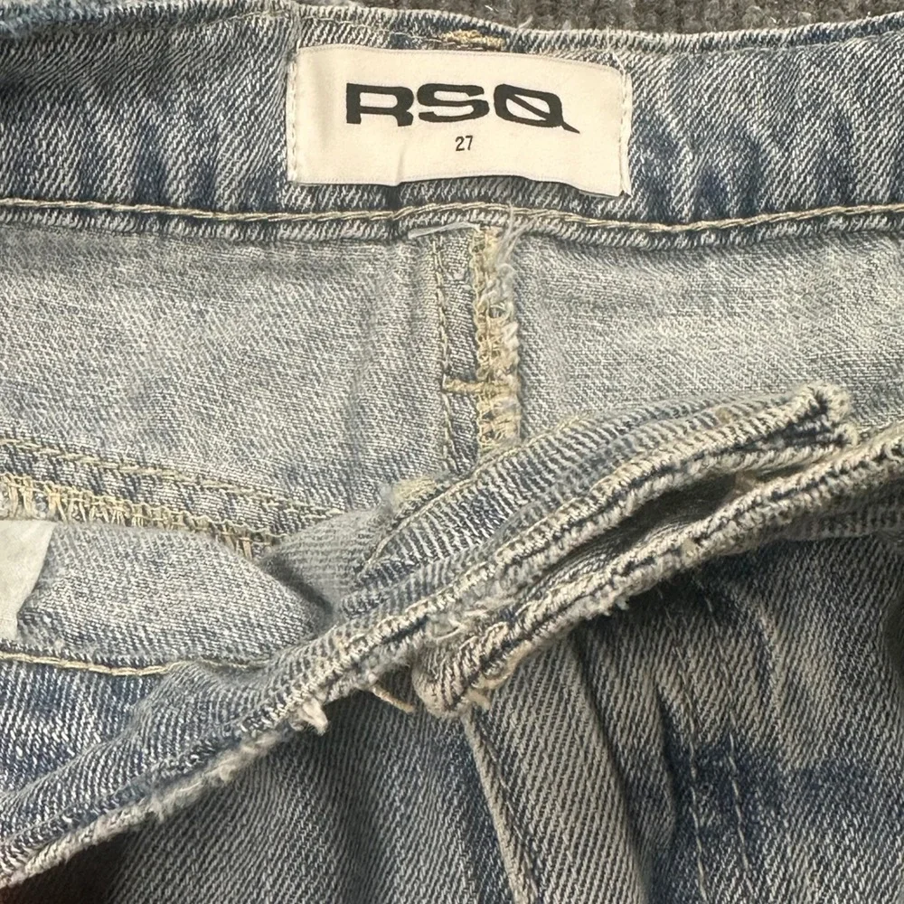 NWT RSQ Low‎ Rise Denim Maxi Skirt Size 27 Medium Wash